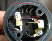 Photo of Oster A5/76 1 and 2 speed switch wiring
